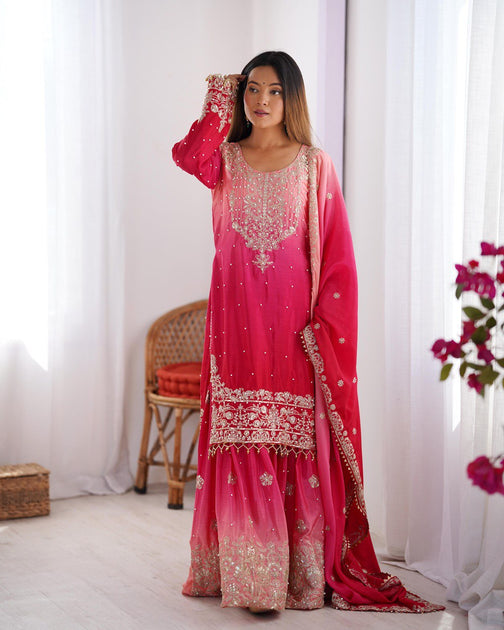 modern gharara sharara dress Difference Between Gharara & Sharara?