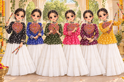 Multicolor Bandhani Print Kutchi Gamthi Patchwork Top