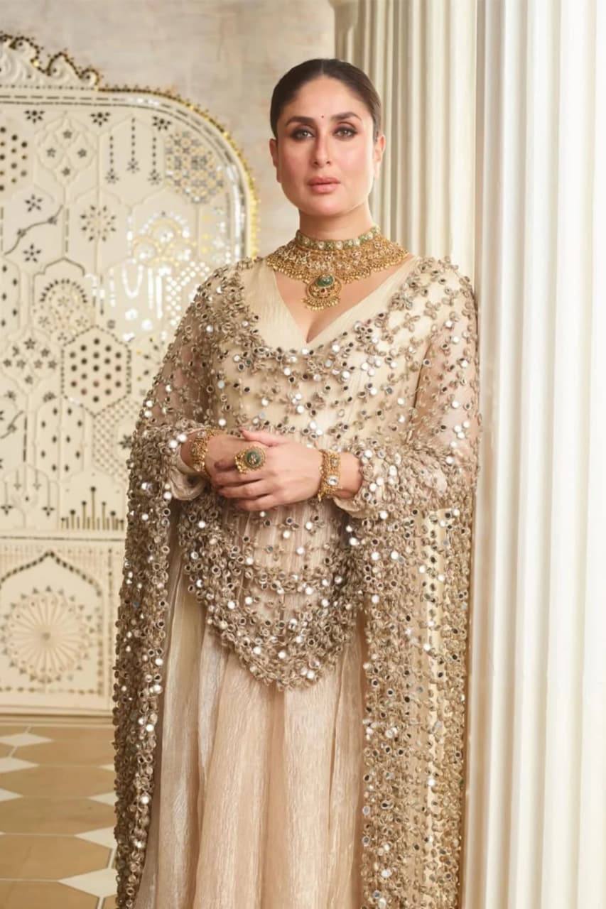 Heavy Pearl & Mirror Work Designer Dupatta for Wedding & Festive Wear