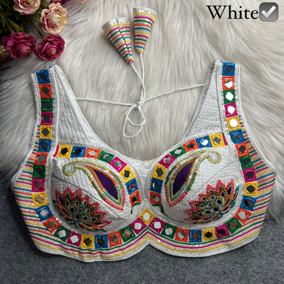Traditional Gujarati Kutch Embroidery Designer Readymade Blouse