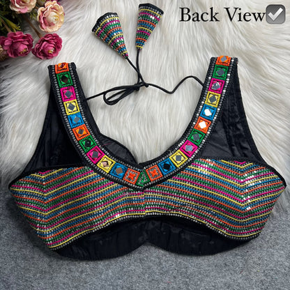 Traditional Gujarati Kutch Embroidery Designer Readymade Blouse
