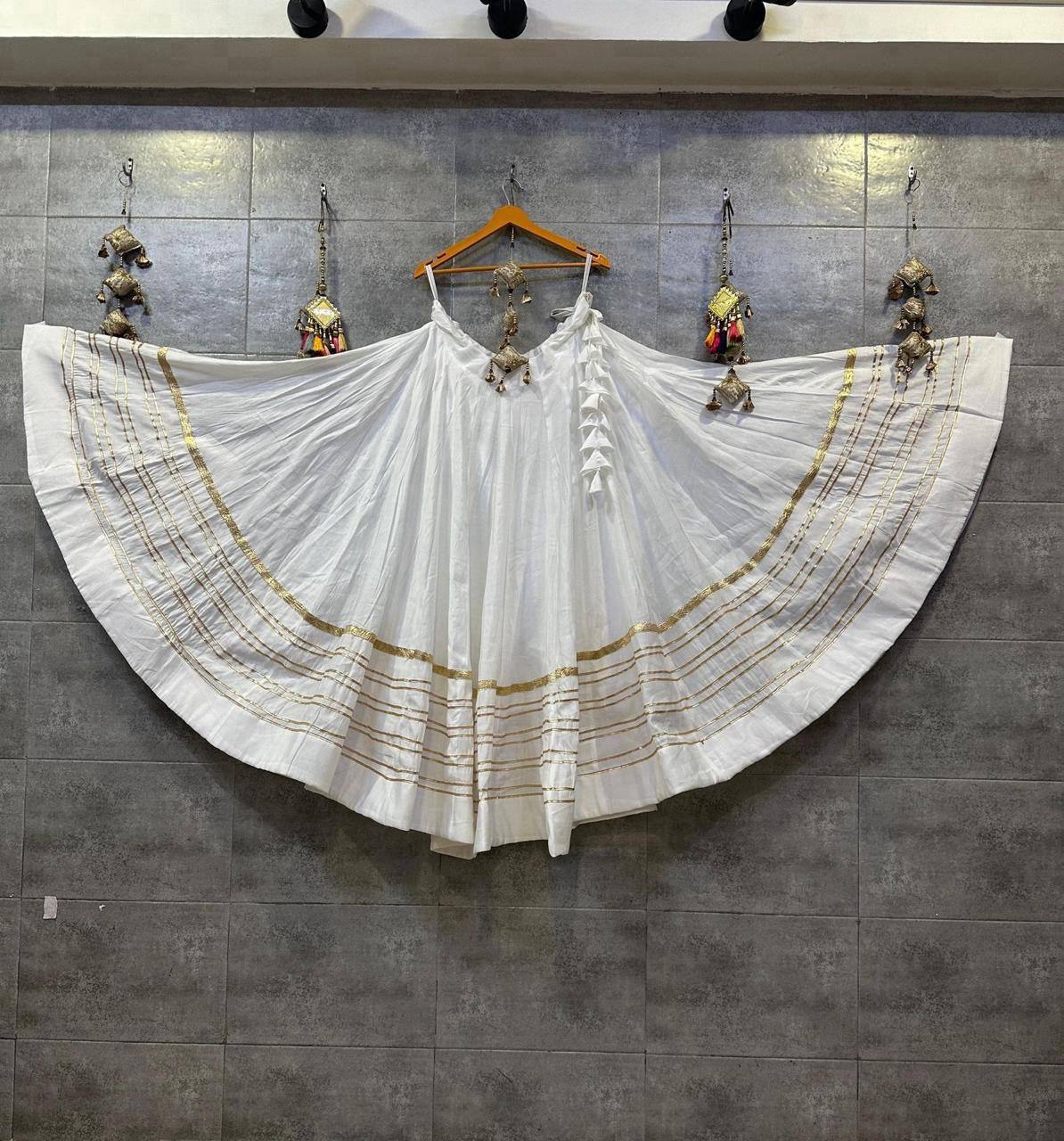Royal Blue Rayon Cotton Navratri Lehenga