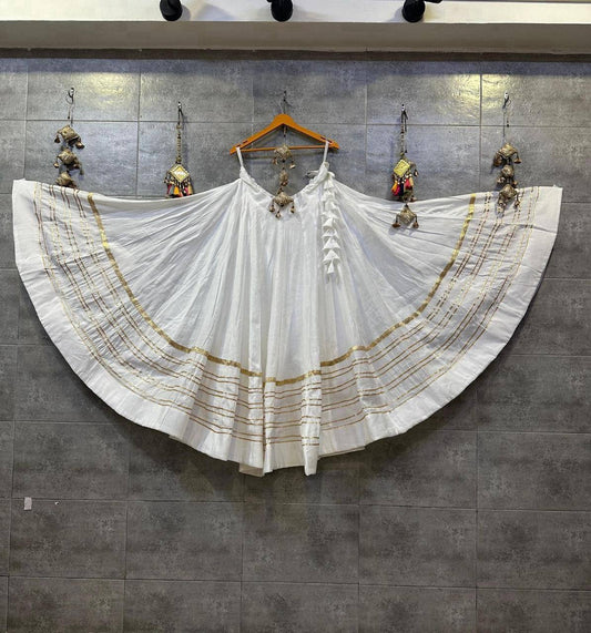 Royal Blue Rayon Cotton Navratri Lehenga